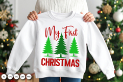 My First Christmas SVG -New Baby Christmas Celebration Product Image 2