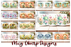 200 Cute Mug Wrap PNG Bundle | 11oz 15oz Sublimation, Dino Product Image 7
