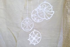 Angel star balls cutting file SVG DXF FCM Product Image 2