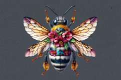 Summer. Bee. Sublimation, print design PNG Product Image 2