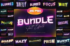 Gradient Blur Text Effects Bundle Product Image 1