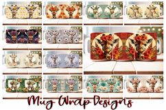80 Giraffe Mug Wrap PNG Bundle | 11oz 15oz Sublimation Product Image 2