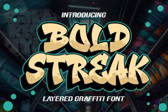 Bold Streak Layered Graffiti Font Product Image 1