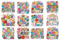 Cute Teacher School PNG Product Image 1
