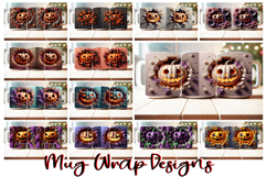 160 Halloween Mug Wrap PNG Bundle | 11oz 15oz Sublimation Product Image 9
