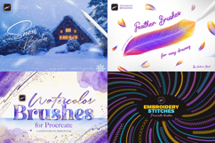 Procreate Brushes Bundle - 368 Brushes Product Image 10