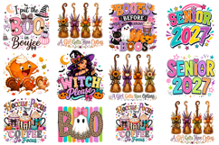 Halloween &amp; Senior 2027 PNG Thanksgiving PNG Product Image 1