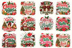 Festive Christmas Quotes PNG Product Image 1