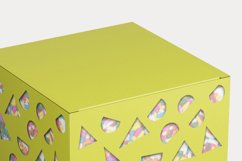 Irregular Shapes Pattern Cuttable Gift Box Repeating Holes Product Image 3