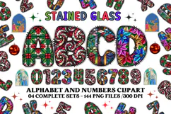 Christmas Alphabet png clipart, christmas doodle letters Product Image 1
