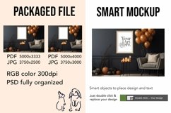 Wooden Frame Smart Mockup PSD &amp; JPG Template Graphic Product Image 2