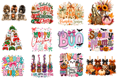 Fall Halloween Christmas PNG Product Image 1