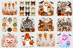 Cute Halloween Ghost Pumpkin PNG Product Image 1
