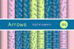 Digital paper - hand drawn arrows Product Image 1