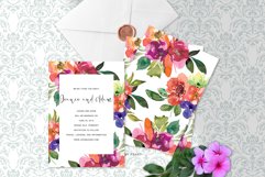 Watercolor Vibrant Colors Floral Background Collection Product Image 8