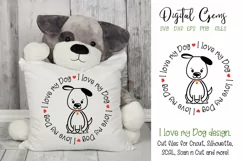 I love my Dog SVG / EPS / DXF / PNG Files Product Image 1