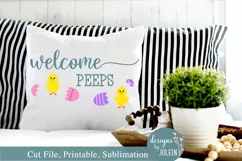 Welcome Peeps SVG, png, eps, sublimation, printable, JPEG Product Image 2
