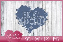 Hello 3rd grade - SVG DXF EPS PNG Product Image 1