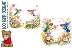 Hummingbirds Clipart Product Image 1