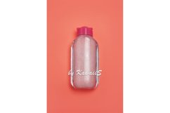 Cosmetic bottle miccelar water mockup skincare product pink Product Image 1