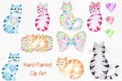 Cute watercolor cats clipart Product Image 3