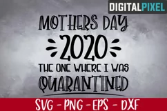 Mothers Day 2020 Quarantined SVG PNG EPS, Mothers Day SVG Product Image 1
