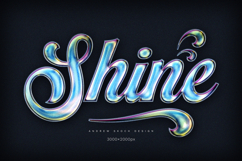 Holographic Text Logo Effects Bundle Product Image 16