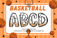 Basketball Doodle Alphabet Sport Letters Hand Draw _B161 Product Image 1
