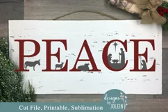 Peace Nativity Scene SVG, Sublimation, Printable, Cricut Product Image 4