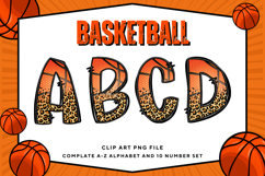 Basketball Doodle Alphabet Sport Letters Hand Draw _B162 Product Image 1