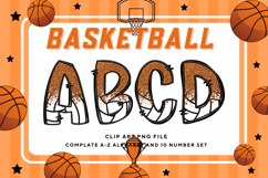 Basketball Doodle Alphabet Sport Letters Hand Draw _B163 Product Image 1