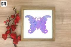 3D Butterfly Mandala Svg, 3D Layered Butterfly Svg, Mandala Product Image 3