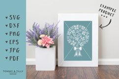 Negative Butterfly Bouquet - SVG EPS DXF PNG PDF JPG Cut  Product Image 2