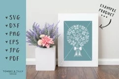 Negative Butterfly Bouquet - SVG EPS DXF PNG PDF JPG Cut  Product Image 2