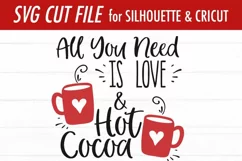 Love Hot Cocoa | All You Need Is Love | Christmas Winter SVG Product Image 3