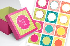 Summer Colors Round Labels 2.5 in for A4 and US Letter Product Image 2