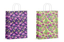 seamless watercolor flower patterns digital paper Product Image 6