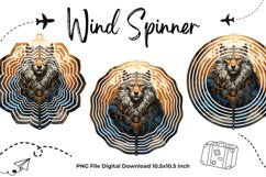 Lion Wind Spinner Template Lion Sublimation Wind Spinner_18 Product Image 1