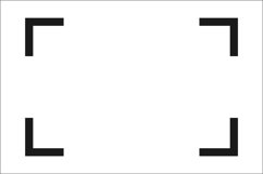 Square frame. Black box. Dashed style of frame. Product Image 1