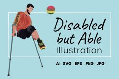 Disabled but Able Vector Illustration Product Image 1