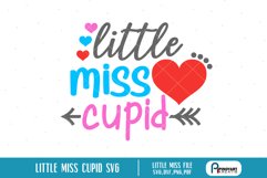 Little Miss Cupid Svg | Cupid Svg | Valentine's Day Svg Product Image 2