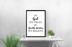 In God We Trust Health Workers We Believe Wall Art Printable Product Image 2