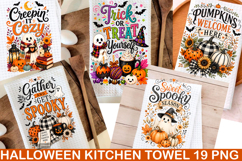 Halloween Kitchen Towel PNG, Funny Halloween PNG, Product Image 1