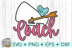 Cheerleading Coach SVG DXF PNG EPS Cutting Files Product Image 2