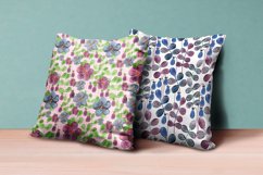 4 floral watercolor patterns, digital paper Product Image 4