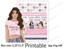 Weekend Home Valentines Printable Sticker BoxSize 2,25"x1,5" Product Image 3