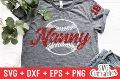Baseball Nanny SVG | Softball Nanny SVG | Shirt Design Product Image 1