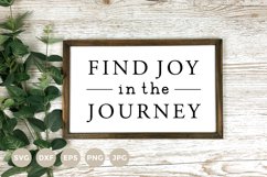 Farmhouse Sign SVG | Find Joy in the Journey Svg Product Image 1