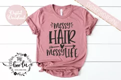 Messy Hair Messy Life SVG EPS DXF PNG Product Image 2
