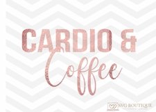 Cardio and Coffee SVG PNG DXF  Product Image 1